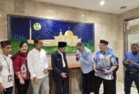 Ketua Umum Paguyuban Sosial Marga Tionghoa Indonesia (PSMTI) Wilianto Tanta silaturahmi dengan Menteri Agama RI Prof. Dr. KH. Nasaruddin Umar, Jakarta, Jumat (24/1/2025). (Dok. PSMTI)