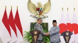 Konferensi pers Presiden RI, Prabowo Subianto usai pertemuan dengan PM Jepang Shigeru Ishiba, di Istana Bogor. (Dok. Tim Media Prabowo)