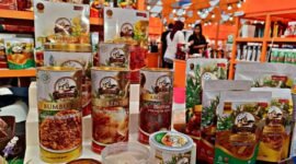 Abon Cap Koki, salah satu merek makanan khas Purbalingga yang berpartisipasi dalam gelaran BRI UMKM EXPO(RT) 2025. (Dok. BRI)