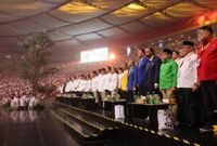 Acara peringatan HUT ke-17 Partai Gerindra yang digelar di Sentul International Convention Center (SICC), Sentul, Bogor. (Dok. Tim Media Prabowo)