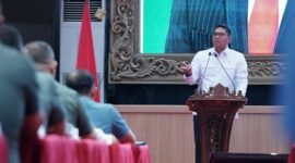 Wakil Menteri Pertanian (Wamentan), Sudaryono  dalam Rapat Koordinasi (Rakor) Teritorial Mabes TNI yang bertajuk Sinergi Akselerasi Swasembada Pangan Nasional di Denma Mabes TNI, Jakarta. (Dok. Kementan)