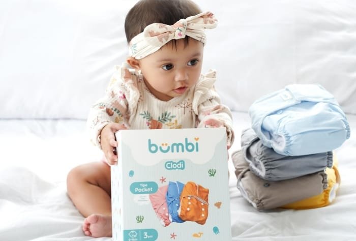 Berawal dari keprihatinan pada sampah plastik, Bumbi menghadirkan solusi popok ramah lingkungan. (Dok. BRI)